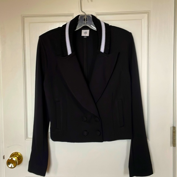 CAbi Jackets & Coats Cabi Black Tie Jacket Poshmark